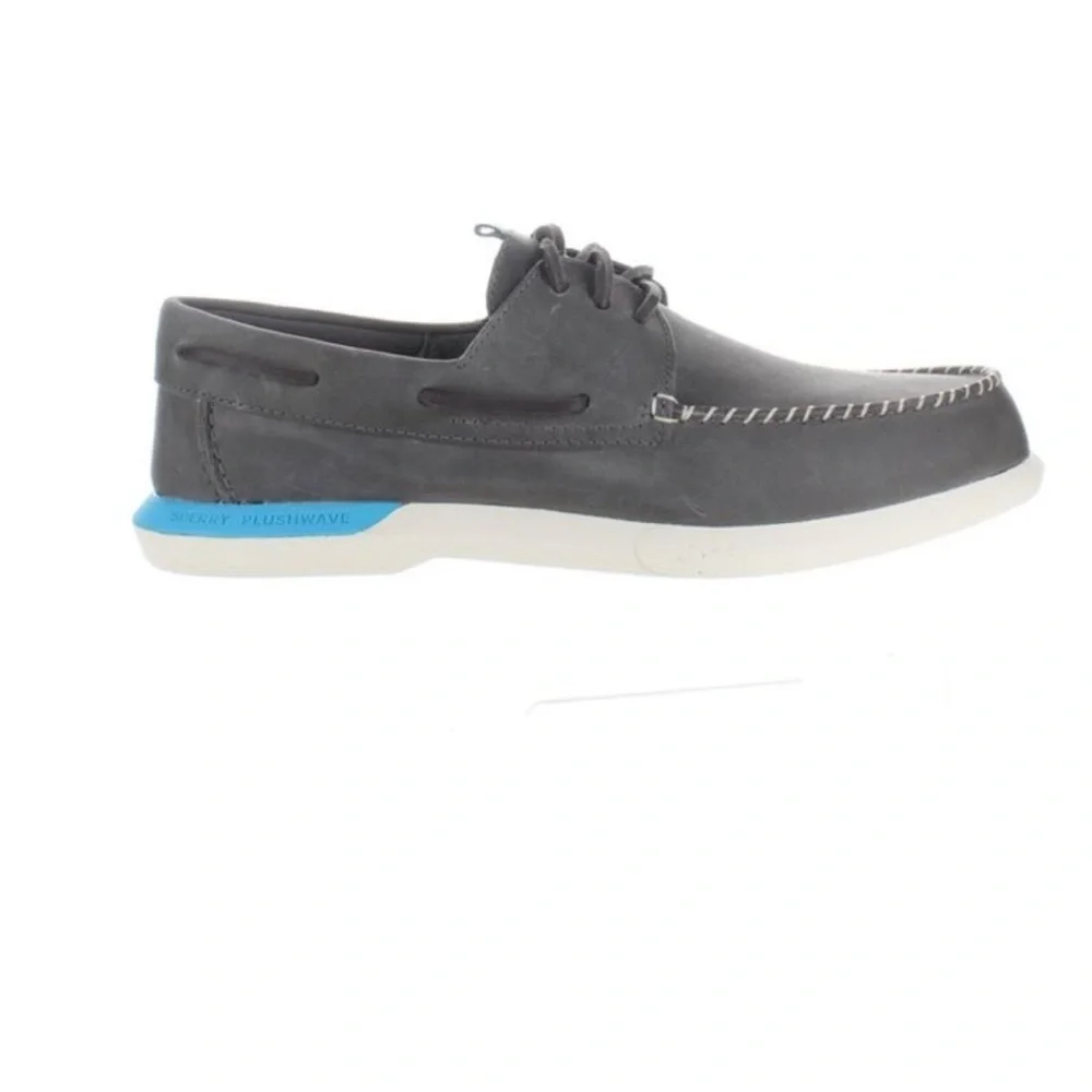 Sperry Top Sider Mens A/O Plushwave 2.0 Gray Boat Shoes Size 10.5